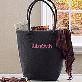 Personalized Felt Tote Bags - The Charlotte - 12031