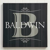 Personalized Canvas Art - Elegant Monogram - 12033