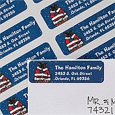 Personalized Christmas Address Labels - Santa Chimney - 12051
