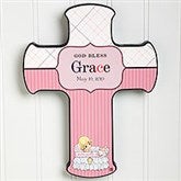 Personalized Christening Wall Cross - Precious Moments - 12067