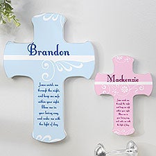 Personalized Kids Wall Cross - Keep Me Safe - 12076