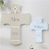 Personalized Nursery Wall Cross - God Bless Baby - 12077