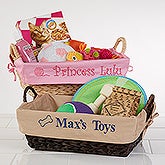 Personalized Dog Toy Baskets - 12141
