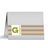 Personalized Note Cards - Stylish Stripes - 12238