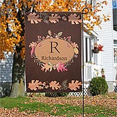 Personalized Fall Garden Flag - Autumn Leaves - 12308