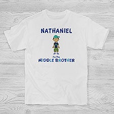 Personalized Boy Cartoon Character Clothes - Im The Brother - 12316