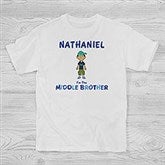 Personalized Boy Cartoon Character Clothes - I'm The Brother - 12316