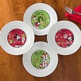 Personalized Disney Christmas Plates - Mickey, Minnie, Goofy, Donald Duck - 12331