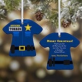 Personalized Christmas Ornaments - Police Uniform - 12373