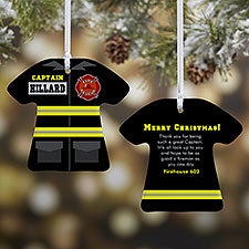 Personalized Christmas Ornaments - Firefighter Uniform - 12374