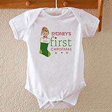 Personalized Babys First Christmas Clothing - 12395