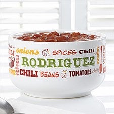 Personalized Chili Bowls - Chili Today - 12439