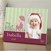 Personalized Babys First Christmas Picture Frame - Precious Moments - 12462