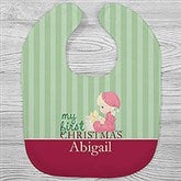 Personalized First Christmas Baby Bibs - Precious Moments - 12463