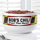 Personalized Chili Bowls - Feel The Heat - 12467