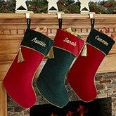 Personalized Christmas Stockings - Velvet - 12476