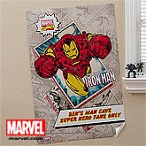 Personalized Marvel Comics Superhero Posters - Wolverine, Iron Man, Spiderman, Hulk - 12497
