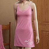 Personalized Chemise with Rhinestones - My Girl - 12516