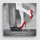 Personalized Canvas Art - Head Over Heels - 12526