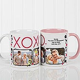 Personalized Photo Coffee Mugs - Hugs & Kisses - 12531