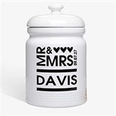 Personalized Cookie Jars - Mr and Mrs - 12541