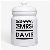 Personalized Cookie Jars - Mr and Mrs - 12541