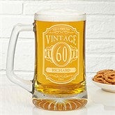Personalized Birthday Beer Mugs - Vintage Classic - 12575