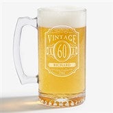 Personalized Birthday Beer Mugs - Vintage Classic - 12575