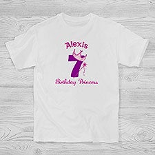 Personalized Princess Birthday Apparel for Girls - 12583