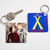 Personalized Military Photo Key Ring - 12616