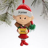 Little Sister Personalized Christmas Ornaments - 12683