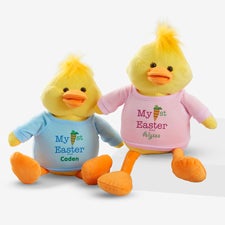 Personalized Stuffed Easter Duck - My First Easter - 12709