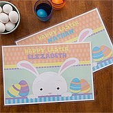 Personalized Easter Bunny Placemat for Kids - 12712