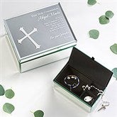 Personalized Mirrored Keepsake Box - First Communion Blessing - 12753