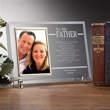 Engraved Picture Frames for Fathers - To My Dad - 12769