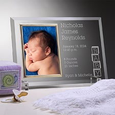 Engraved Baby Picture Frames - Precious Baby - 12779