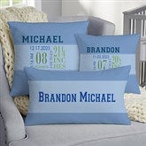 Personalized Baby Birth Pillows for Boys - 12787