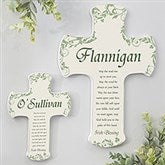 Personalized Irish Wall Cross - Traditional Irish Blessing - 12794