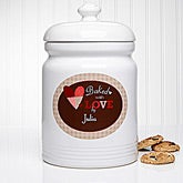 Personalized Cookie Jars - Baked With Love - 12867