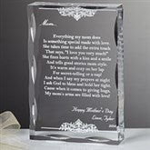 Personalized Keepsake Gifts for Mothers - Dear Mom Poem - 12869