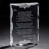 Personalized Keepsake Gifts for Mothers - Dear Mom Poem - 12869