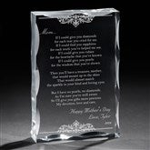 Personalized Keepsake Gifts for Mothers - Dear Mom Poem - 12869