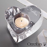 Personalized Crystal Candle Holder for Her by Orrefors - 12886