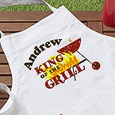 Personalized BBQ Grill Aprons  Potholders - King Of The Grill - 12890