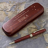 Personalized Graduation Rosewood Pen Set - Inspiring Graduate - 12945