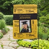Personalized Graduation Photo Garden Flag - School Spirit - 12960