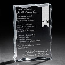 Personalized Graduation Gifts - Secrets of Success Keepsake - 12969