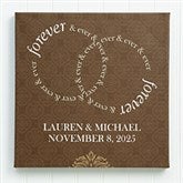 Personalized Wedding Canvas Prints - Forever & Ever - 13012