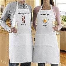 Personalized Aprons for Couples - We Go Together - 13014