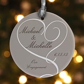 Personalized Engagement Christmas Ornaments - 13015